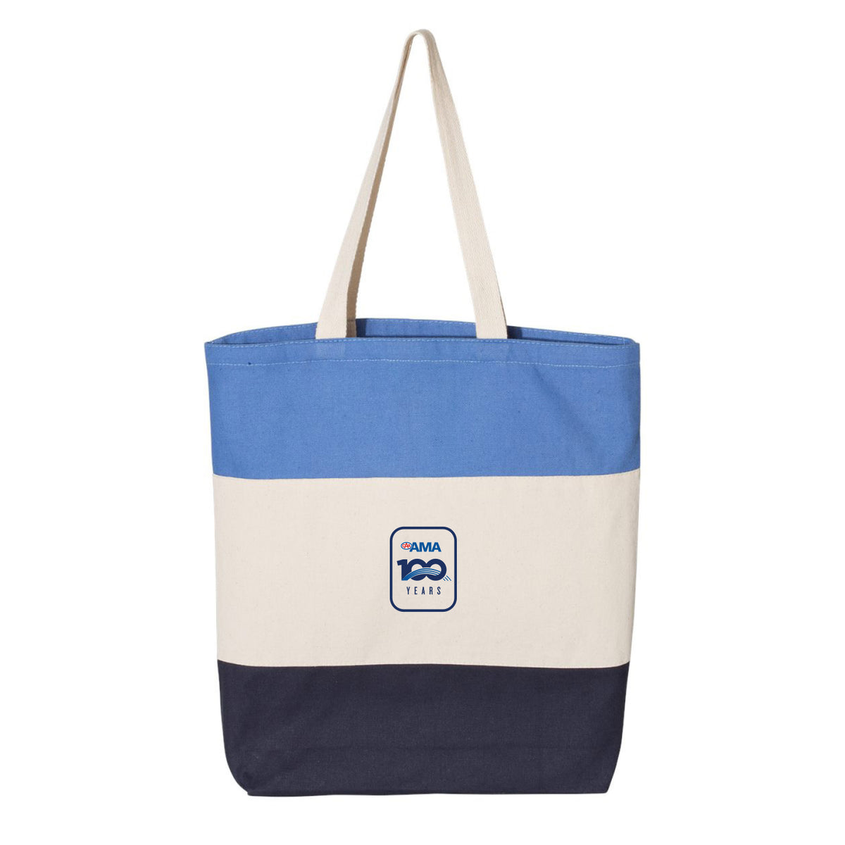 AMA100 Tri-Colour Canvas Tote