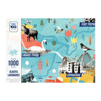 Alberta Landmarks Puzzle: A Century Across Alberta